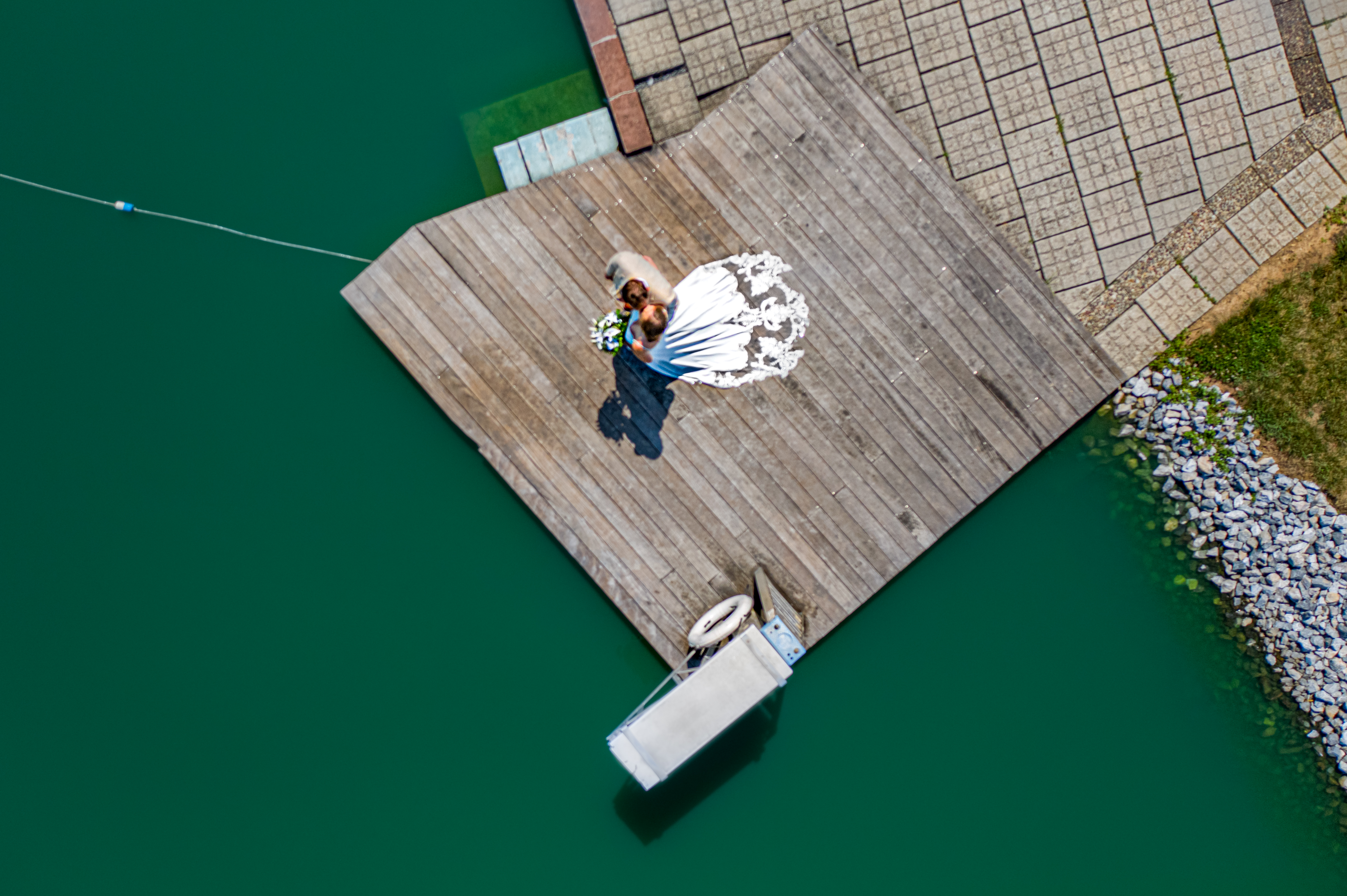 drone wedding photographer, aerial wedding photographer